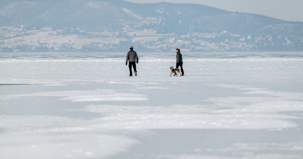 Van ahol mar biztonsagos a Balaton jege