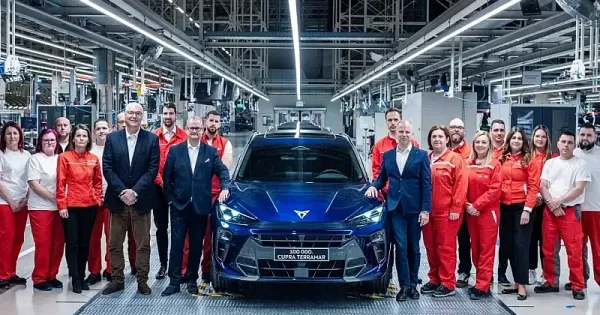 Legordult a gyori gyartosorrol a szazezredik Cupra Terramar