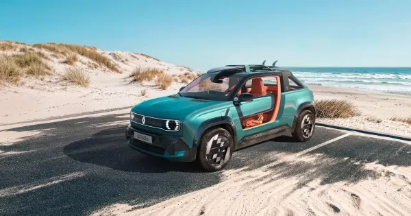 Beach Buggy szerepben tetszeleg az uj Renault 4