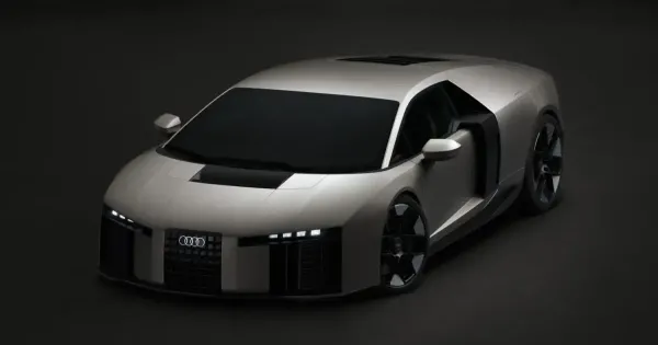 Konnektoros hibrid biturbo V8 Ime az Audi R8 utodja