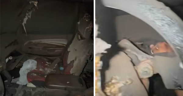 Porig egett a Toyota beltere aztan a gazdaja elforditotta a slusszkulcsot