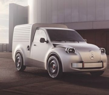 Elektromos furgon idezi fel a hajdani Citroen 2 Cv kisaruszallitok kepet 360x315
