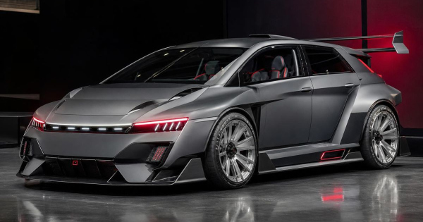 Peugeot E T16 827 loeros elektromos szornyeteg idezi meg a ralilegendat